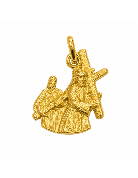 Medalla Cristo del Gran Poder - Oro Amarillo 18k