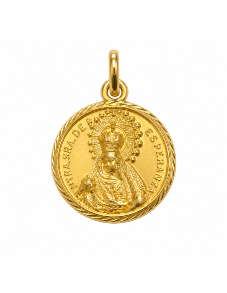 Medalla Virgen de la Esperanza - Oro Amarillo 18K