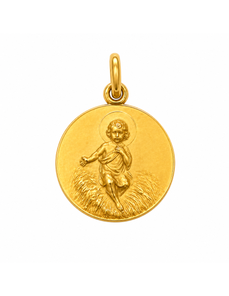 Medalla Niño Jesús  - Oro Amarillo 18k