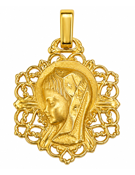 Medalla Virgen Niña - Oro Amarillo 18K