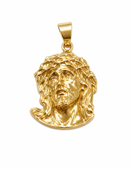 Colgante Cabeza de Cristo - Oro Amarillo 18K
