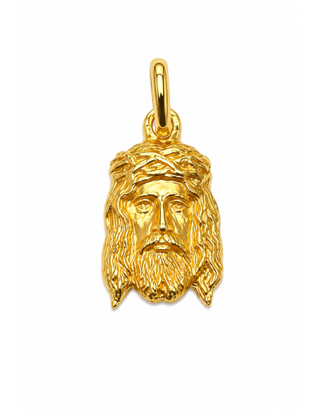 Colgante Cabeza de Cristo - Oro Amarillo 18K