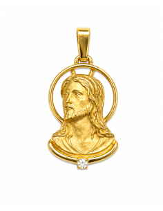 Colgante Cabeza de Cristo con Circonita