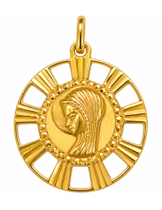 Medalla Virgen Niña - Oro Amarillo 18K