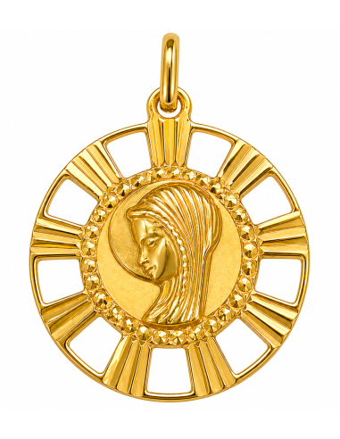 Medalla Virgen Niña - Oro Amarillo 18K