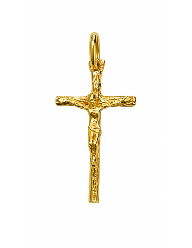 Colgante Cruz Clásica con Cristo - Oro Amarillo 18K