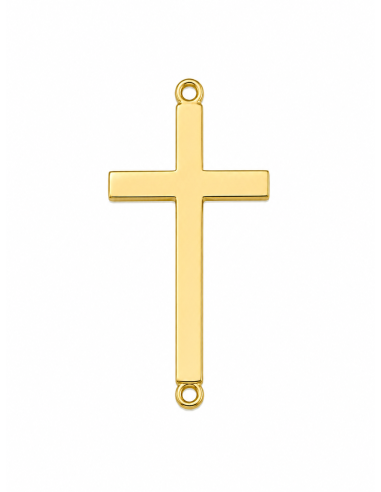 Colgante Cruz Lateral - Oro Amarillo 18K ( Personalizable con su nombre)