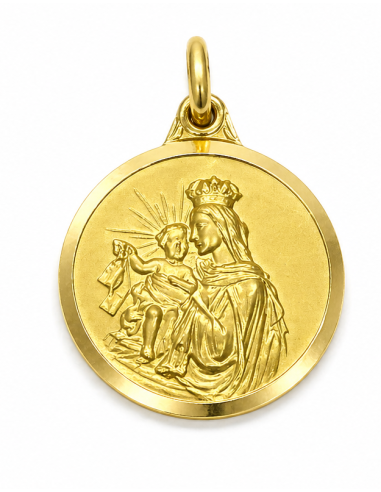 Medalla Escapulario Virgen del Carmen y Corazón...