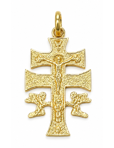 Colgante Cruz Caravaca  - Oro Amarillo 18K
