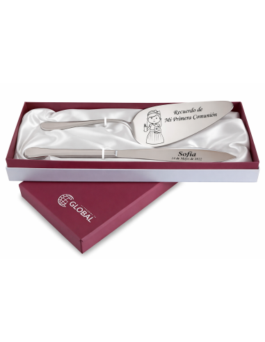 Estuche Cuchillo y Pala para Tarta de Acero...