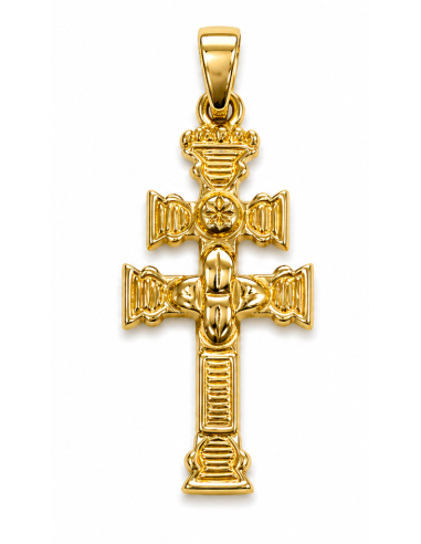 Colgante Cruz Caravaca  - Oro Amarillo 18K