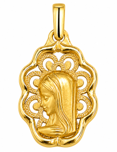 Medalla Virgen Niña - Oro Amarillo 18K