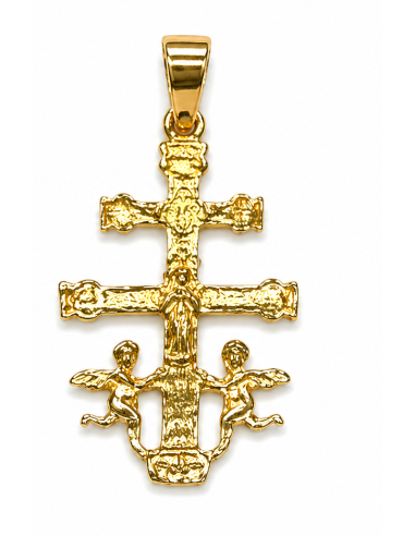 Colgante Cruz Caravaca - Oro Amarillo 18K
