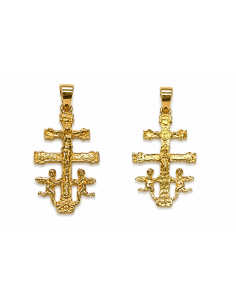 Colgante Cruz Caravaca - Oro Amarillo 18K