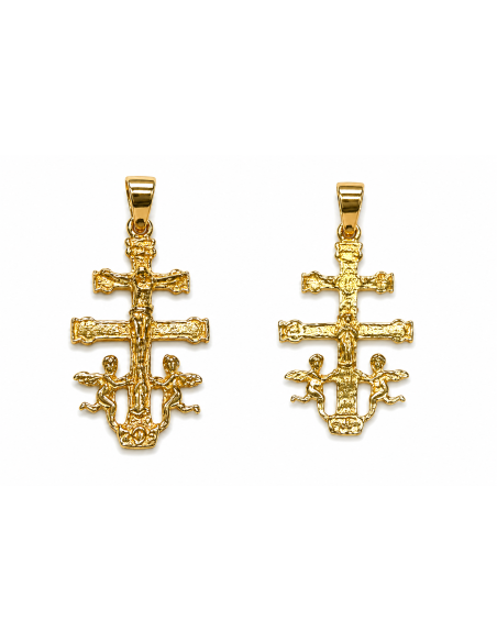 Colgante Cruz Caravaca - Oro Amarillo 18K
