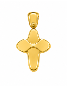 Colgante Cruz Lisa Moderna - Oro Amarillo 18K