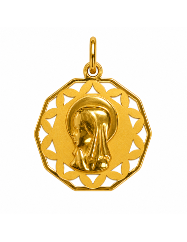 Medalla Virgen Niña - Oro Amarillo 18K