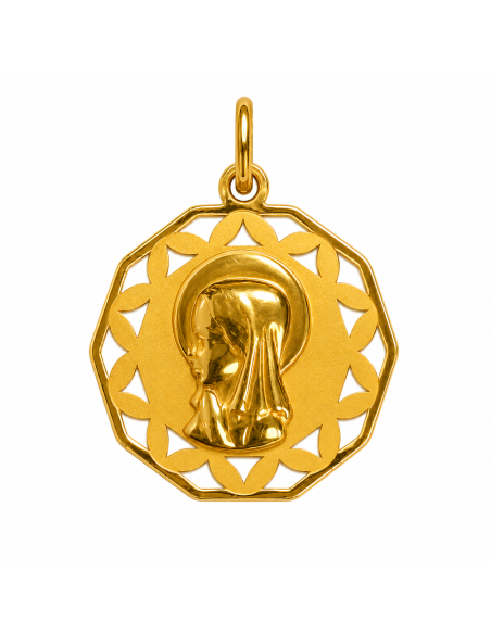 Medalla Virgen Niña - Oro Amarillo 18K