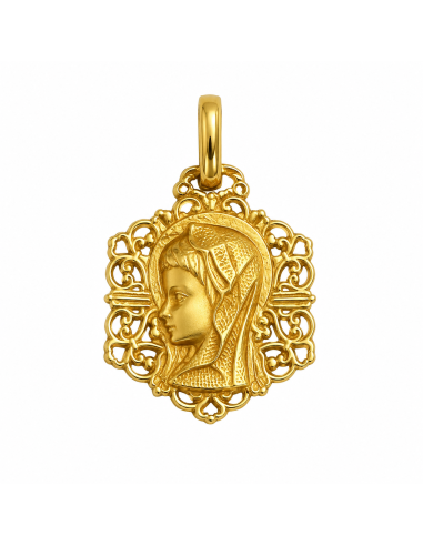 Medalla Virgen Niña - Oro Amarillo 18K