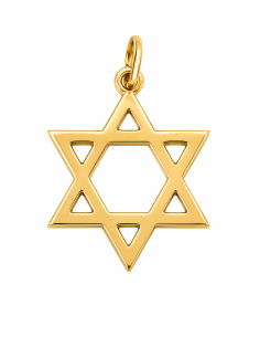 Colgante Estrella de David  - Oro Amarillo 18K