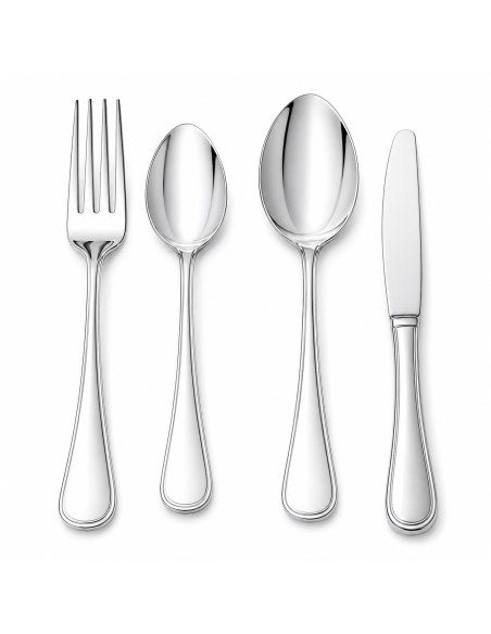 Cubierto 4 piezas de acero para cadete - Pintinox GA4005B (Grabado Incluido)