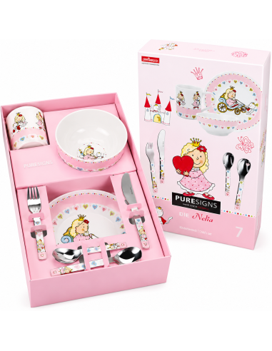 Vajilla Infantil princesa Nelia de 7 Piezas...