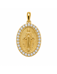 Medalla La Milagrosa con Cerco Circonitas