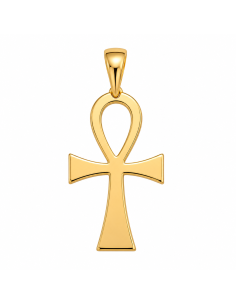 Colgante Cruz de la vida - Oro Amarillo 18K