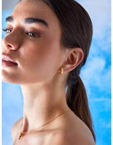 Pendientes para Mujer Aro Hexagonal con...