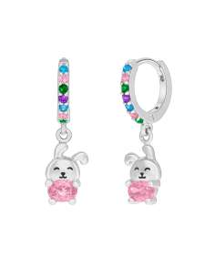 Pendientes Niña Tortuguita con Circonitas Multicolor - Marea D03601/DG