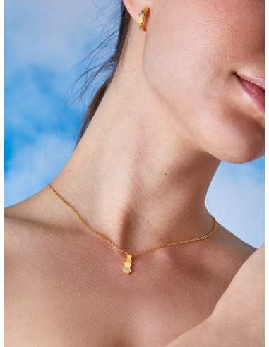 Collar para Mujer Hexágonos con Circonitas...