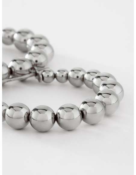 Pendientes para Mujer Aro con Bolas de Acero - Marea C02701/AC