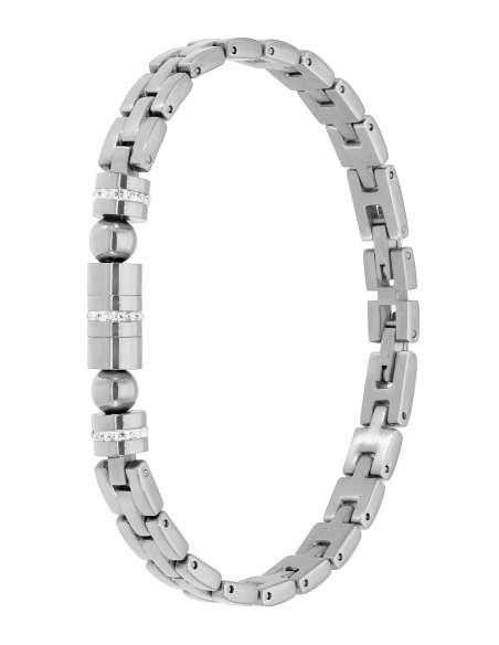 Pulsera para Hombre con Circonitas Blancas y Acero - Marea C00103/511