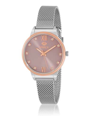 Reloj para Mujer de Acero Bicolor con Malla Milanesa - Marea B41414/2