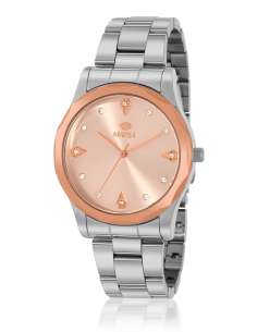 Reloj para Mujer de Acero Bicolor con Esfera Rosada - Marea B41441/2