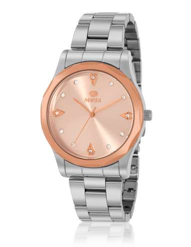 Reloj para Mujer de Acero Bicolor con Esfera Rosada - Marea B41441/2