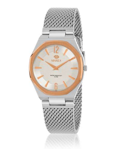 Reloj para Mujer de Acero Bicolor con Malla Milanesa - Marea B54310/3