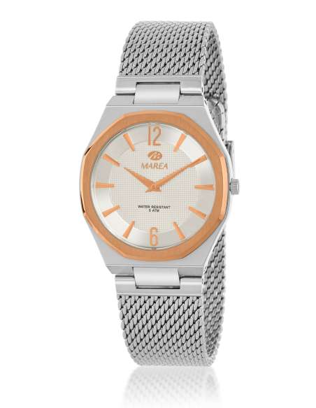 Reloj para Mujer de Acero Bicolor con Malla Milanesa - Marea B54310/3