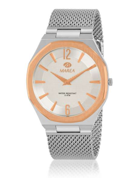 Reloj para Hombre Bicolor con Malla Milanesa - Marea B54309/3