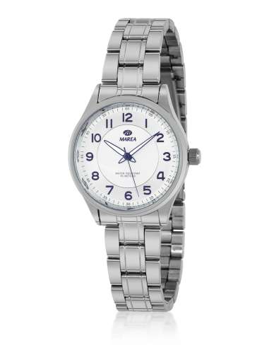 Reloj para Mujer de Acero con Esfera Blanca - Marea B21199/1