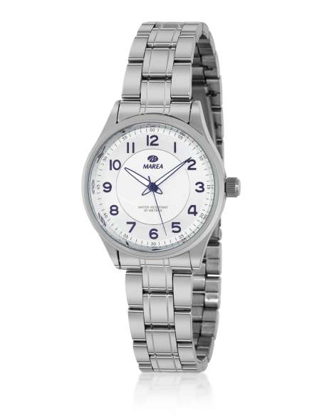 Reloj para Mujer de Acero con Esfera Blanca - Marea B21199/1
