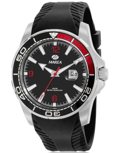 Reloj para Hombre de Acero con Esfera Negra - Marea B36206/5