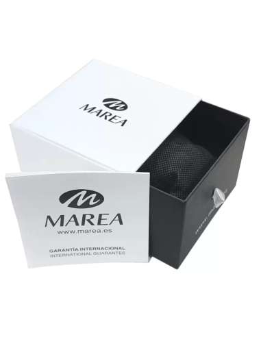 Reloj para Hombre de Acero con Esfera Negra y...
