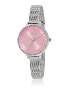 Reloj para Mujer de Acero con Malla Milanesa y Esfera Rosa - Marea B41337/9