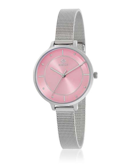 Reloj para Mujer de Acero con Malla Milanesa y Esfera Rosa - Marea B41337/9