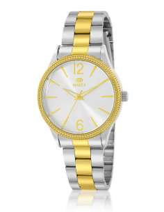 Reloj para Mujer Bicolor de Acero con Bisel Dorado - Marea B41413/6