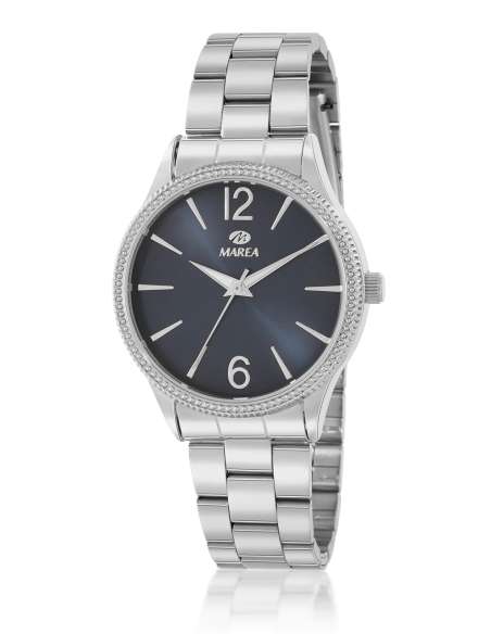 Reloj para Mujer de Acero con Esfera Azul y Bisel Brillante - Marea B41413/5