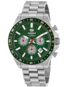 Reloj para Hombre de Acero Cronógrafo con Esfera Verde- Marea B36222/3