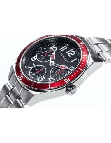 Reloj para Niño Multifunción con Correa de Acero y Bisel Rojo - Viceroy 432315-55