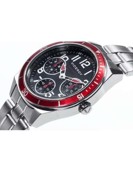 Reloj para Niño Multifunción con Correa de Acero y Bisel Rojo - Viceroy 432315-55